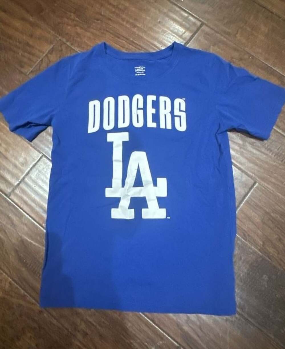 MLB Genuine Merchandise Los Angeles Dodgers T-Shirt Size XL 14/16 Blue